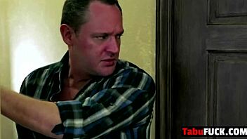 Stunning brunette cheerleader gets rocked by stepdad in hardcore sex video