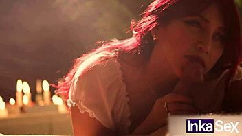 Especial Halloween El Conde Fiu Drácula Muerde A Virgen Peruana Pelirroja.