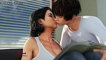 milfy city part one features family full of whores in cartoon game