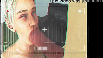 Cybil Bennett's silent 3D blowjob in the VHS era