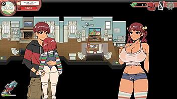 Spooky Milk Life hentai hra s ručním od nerdé holky ve veřejné knihovně