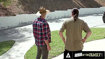 Penelope Kay, My Wife's Teen Girl, Fucks Exhibitionist Style In Front Of Me!