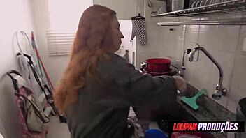 emme white, all natural, gets pounded and takes cum in ass