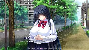 in bullied bribe episode 1, the character grabs the huge tits of the girl