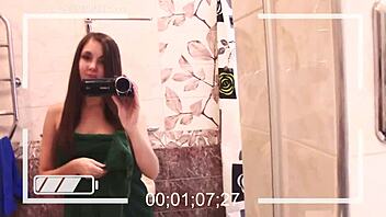 my ex girlfriend is stripping in the bathroom on webcam