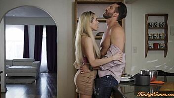 Blonde babe teasing married office mate