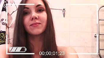 my ex girlfriend is stripping in the bathroom on webcam