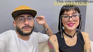 Stunning tattooed Latina kicks off porn career with epic deepthroat! 😲
