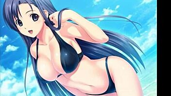 Anime girls look sexy in ecchi style