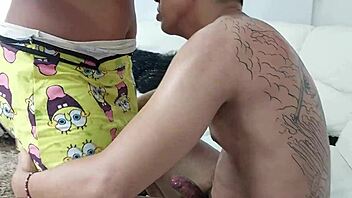 Little Jassi Sucks Cock While Stepmom Is Away Then Gets Fucked