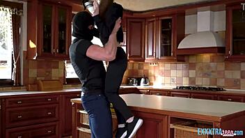 damn, brunette kate quinn takes maximo garcia’s big dick hard!