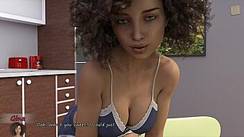 training with sexy blonde katia john, can't stop staring at her big boobs