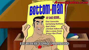 Brazilian gay pornstar in sex cartoon.