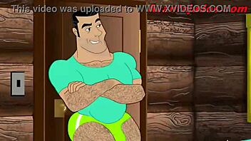 Brazilian gay pornstar in sex cartoon.