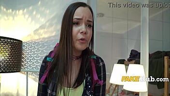 She got caught cheating but flipped it into a dorm threesome.