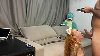 Hey, wet my dick with your mouth so I can pound you on all fours and finish with cum!