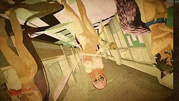 oh no, marine and the diamonds in erotic naked dance with rabbit toy