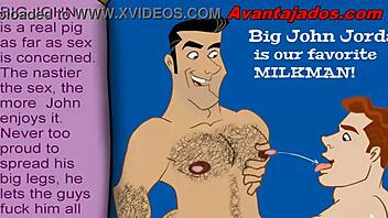 Brazilian gay pornstar in sex cartoon.