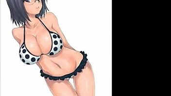 Anime girls look sexy in ecchi style