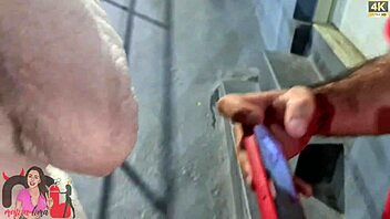 Anime girl gets caught up in public sexcapade with stranger next to her submissive partner