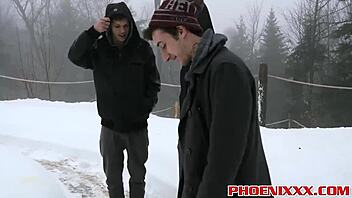 twinks roscoe jimmy and hunter enjoy in wild threesome anal assfucking cock cumshot