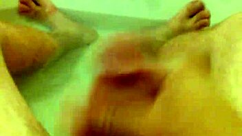 Jerking off in the bathtub with shemale fun. Bisexual pool party vibes.