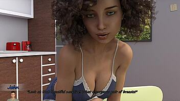 training with sexy blonde katia john, can't stop staring at her big boobs