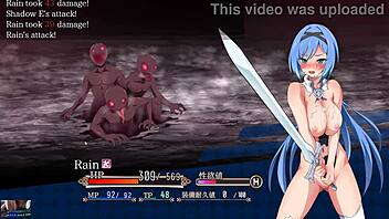 Playing nightmare knight in sexy anime game