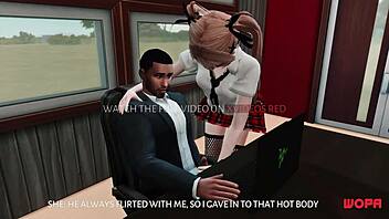 Husband's shocking discovery of wife with another man in animated porn trailer