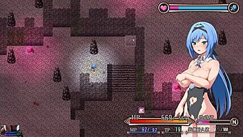 Playing nightmare knight in sexy anime game