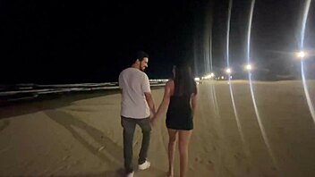 African Pornstar Creampie On Beach