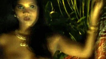 Beautiful Brunette Bathing Sensually In Exotic India!