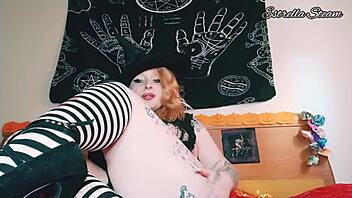 Does This Witch's Long Nails Tease Her Halloween Fetish?