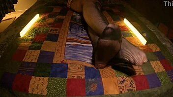 Steamy glimpses of flawless feet in sheer pantyhose