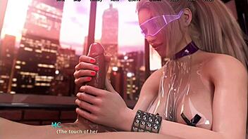 Stepsister in cosplay gives handjob and blowjob.