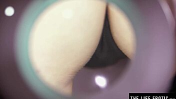 German hottie explores her bushy nether regions with scientific precision