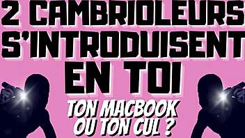 The burglars say, 'We're taking you in double penetration'