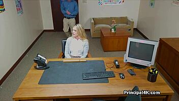 i gave my big tits to the principal's dick