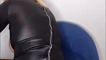 Blonde European woman in Roman setting.