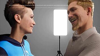 Teen deepthroats with choking and gagging in anime.