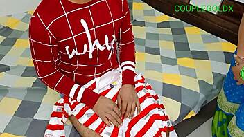 Brother-in-law massages wife's big ass!