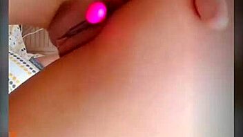 Colombian teen engages in striptease and dildo play with her ass