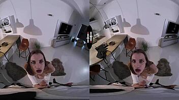 Josephine the scandal girl in dark room vr.