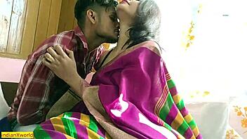 Beautiful Indian bhabhi experiences her first intimate moment with devar. Clear Hindi audio captures every cute detail of this special time.