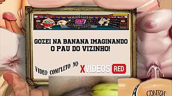 gozei na banana imaginando o pau do vizinho 🍌💦