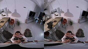 Josephine the scandal girl in dark room vr.
