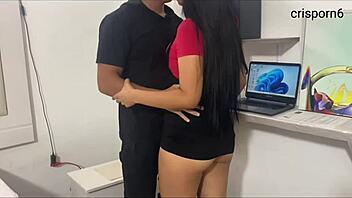 Hot job interview spirals into chaos with gorgeous girl