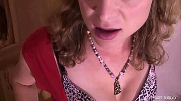 Swinger housewife in sexy lingerie giving a blowjob and fucking