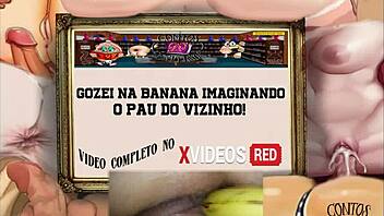 gozei na banana imaginando o pau do vizinho 🍌💦