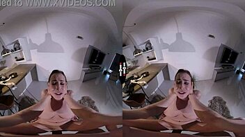 Josephine the scandal girl in dark room vr.